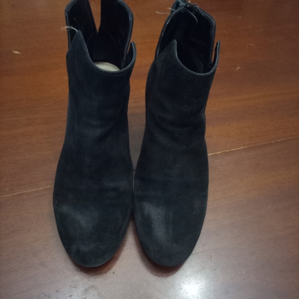 Aldo Black Suede Ankle Booties